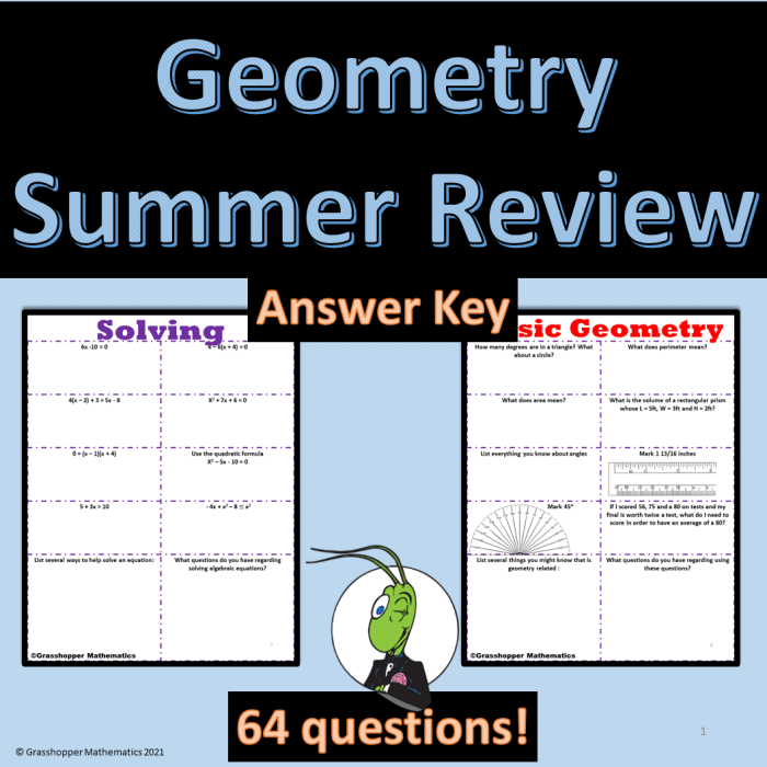 Geometry review packet 1 gina wilson