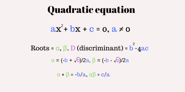 Consider a quadratic equation with integer coefficients