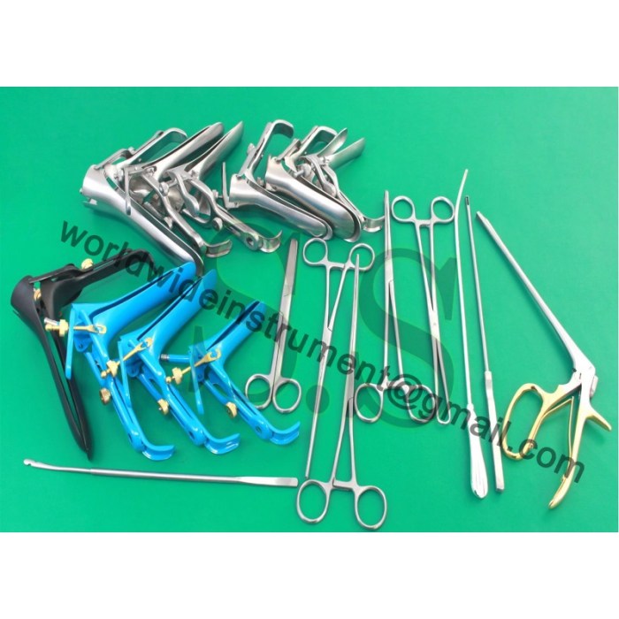 Instruments gynecological exam gynecology