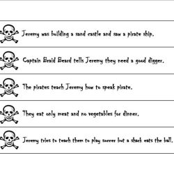 Subjects objects and predicates with pirates worksheet